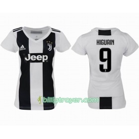 Billige Fotballdrakter Juventus HIGUAIN 9 Dame Hjemmedraktsett 2018/19 Kortermet
